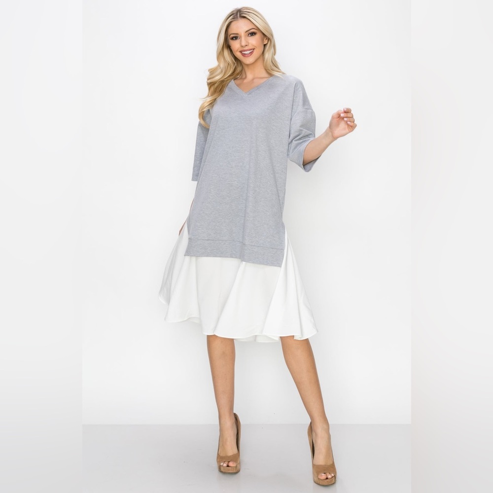 NWT JOH Apparel RENA POINTE KNIT DRESS SZ L